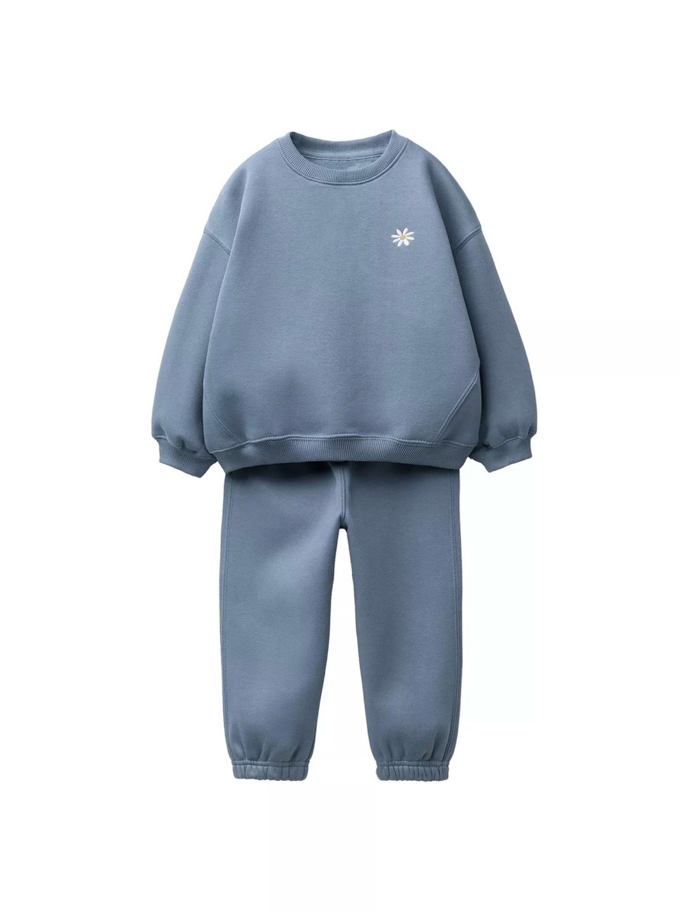 Embroidered sweatshirt and jogger set